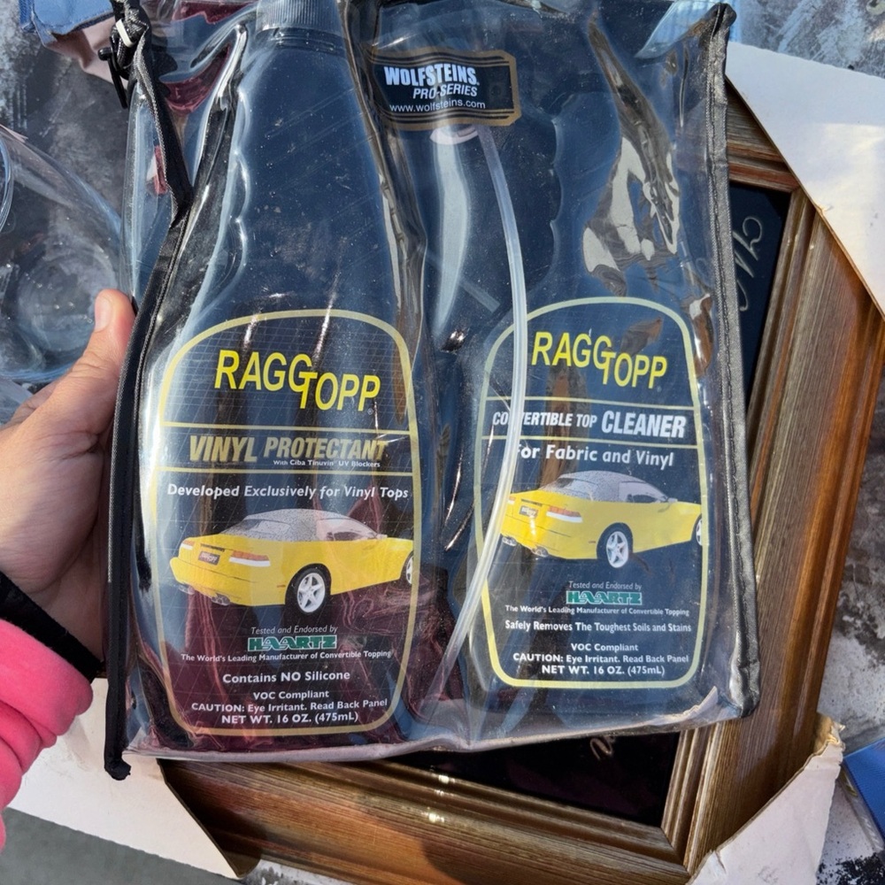 RaggTopp Vinyl Protectant & Convertible Top Cleaner Duo - Black